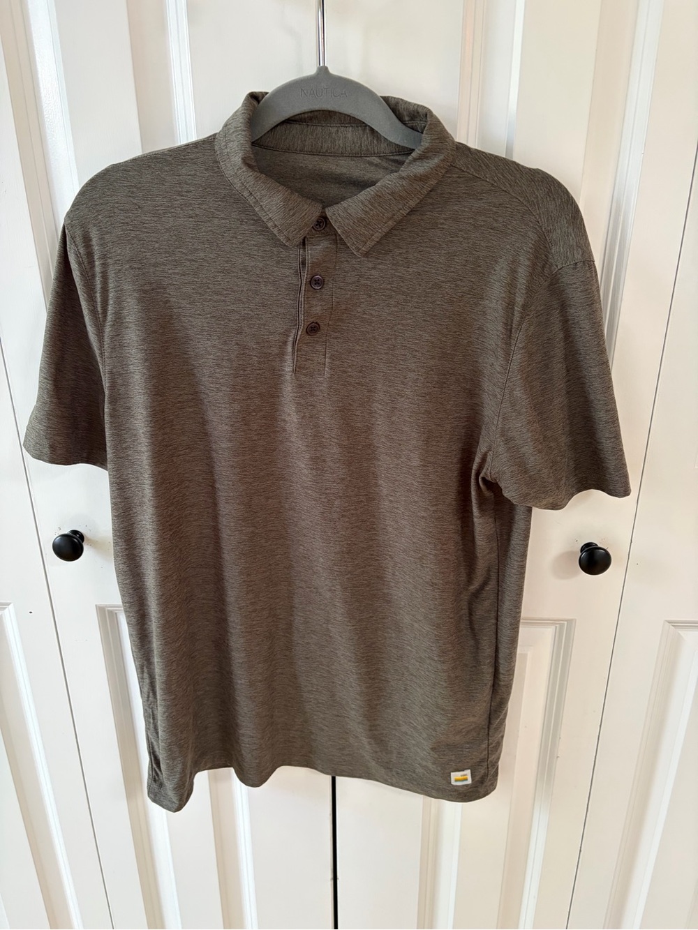 Vuori Strato Tech Polo Shirt Mens Heather Short Sleeve Small V188
